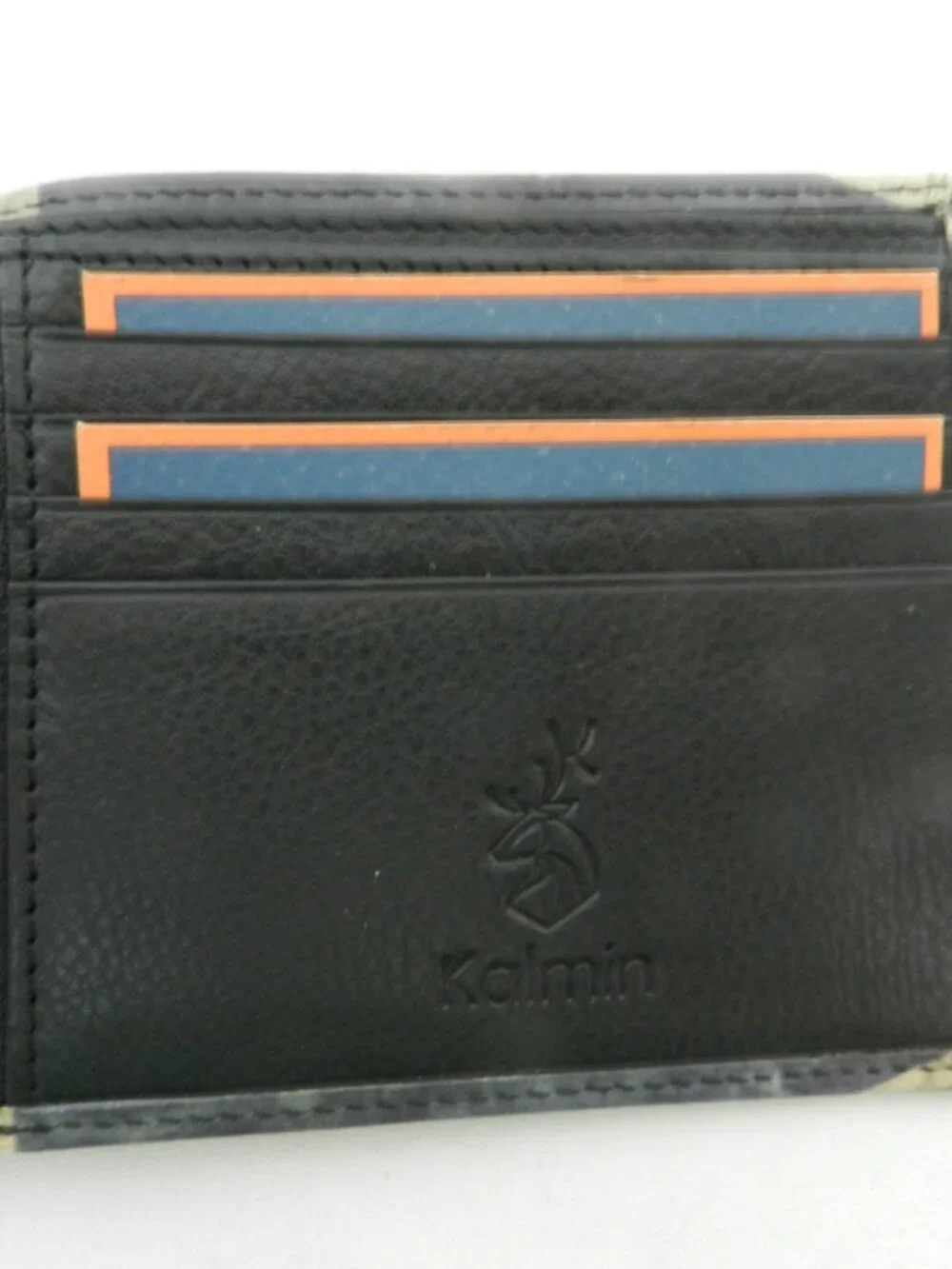 Mala Leather Slim Wallet Union Jack Kalmin Collection flag blue red Men RFID NEW